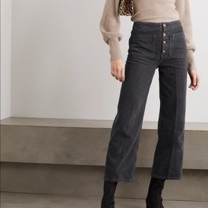 REFORMATION
Eloise Cropped High-Rise Wide-Leg Jeans Sz: 27